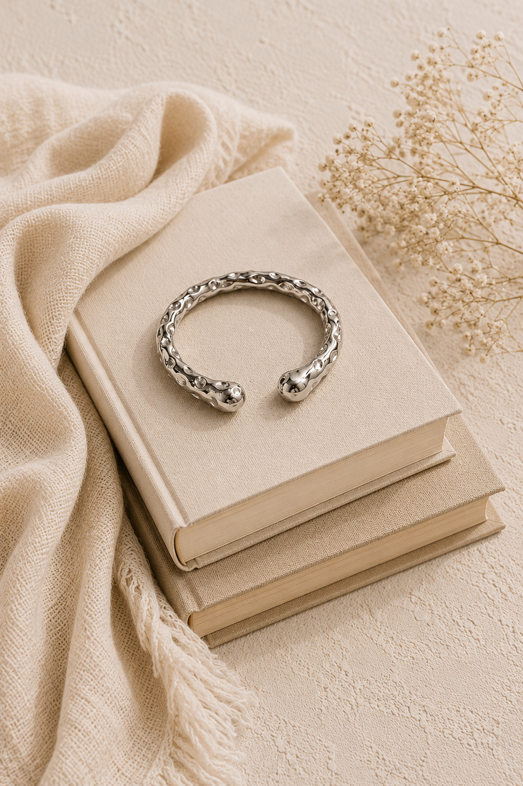 Textured Cuff Bangle