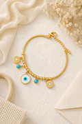 Amanda Evil Eye Charms Bracelet