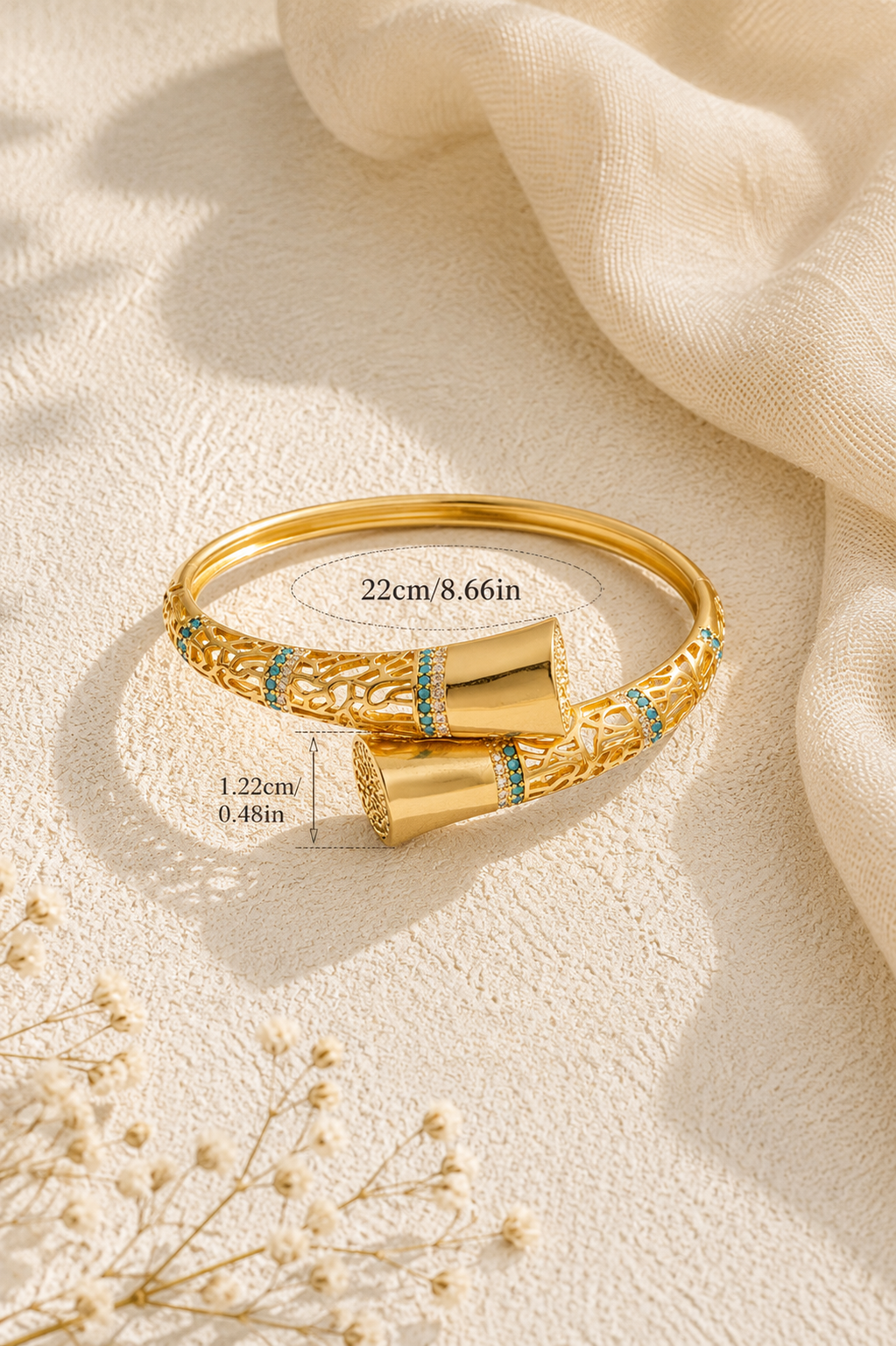 Avril Carved Bangle and Ring