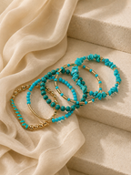 Boho Beaded Bangle Set