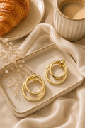 Concentric Gold Hoops