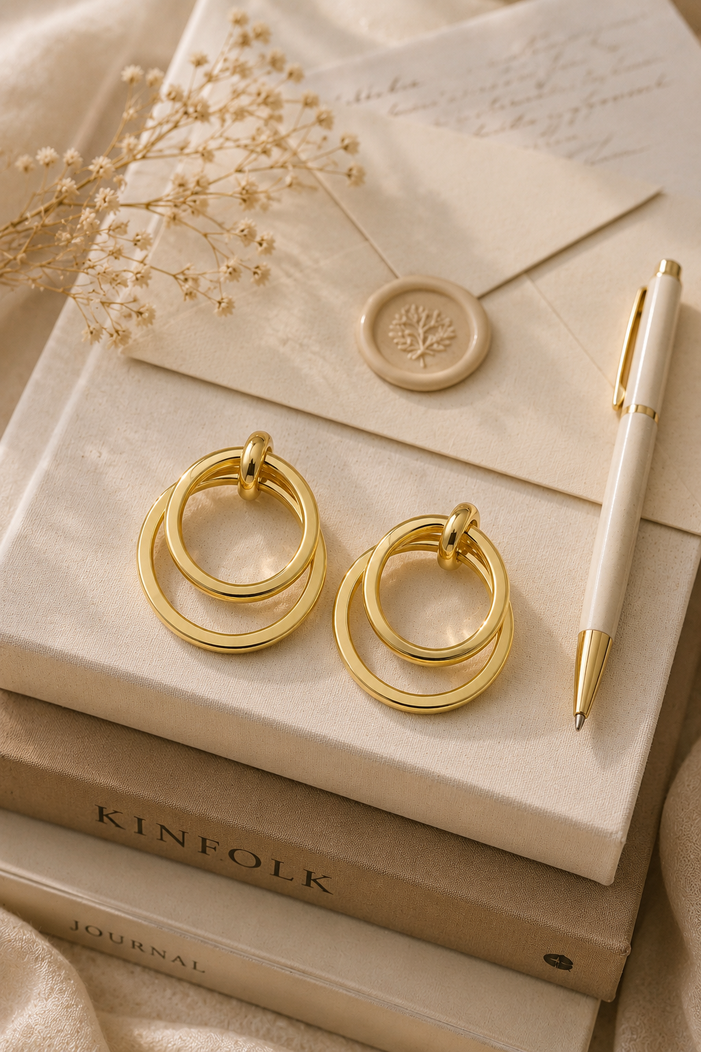 Concentric Gold Hoops