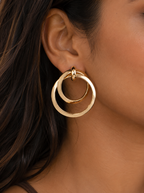 Concentric Gold Hoops