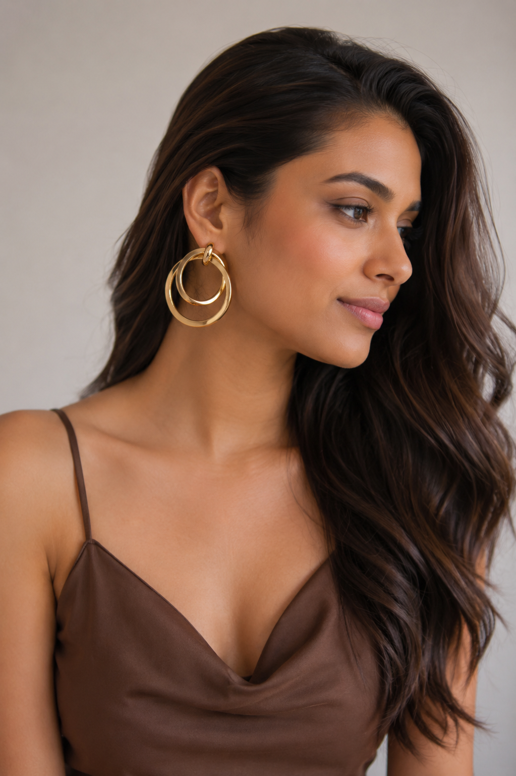 Concentric Gold Hoops