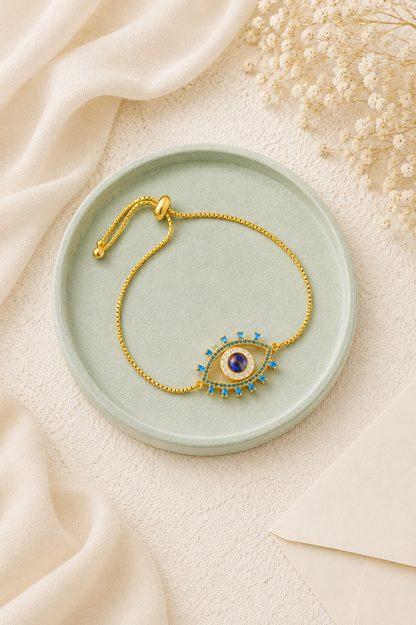 Evil Eye Slider Bracelet for Men