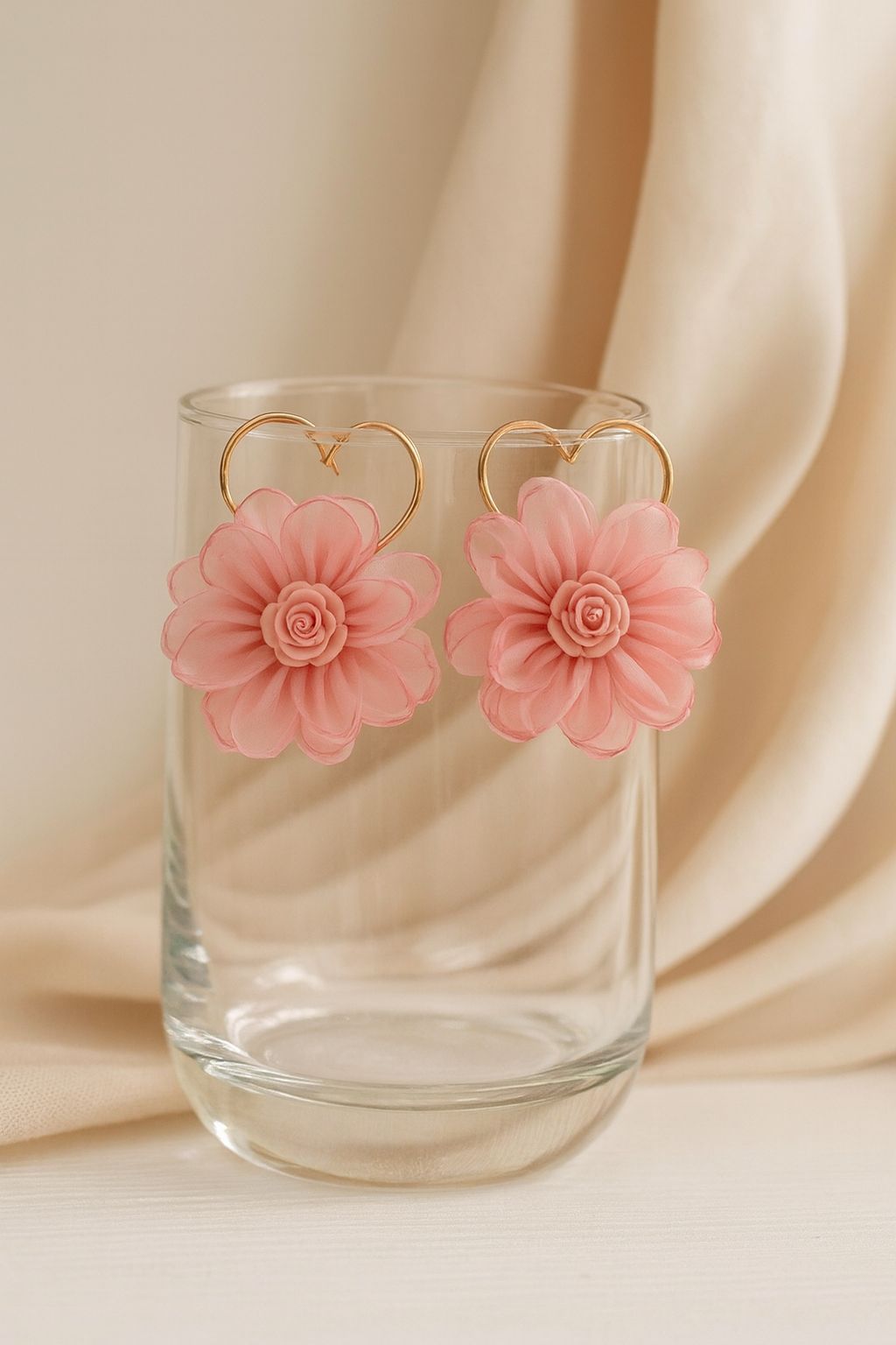 Floral Heart Earrings