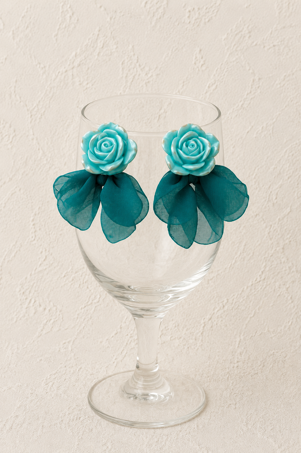 Floral Fabric Earrings