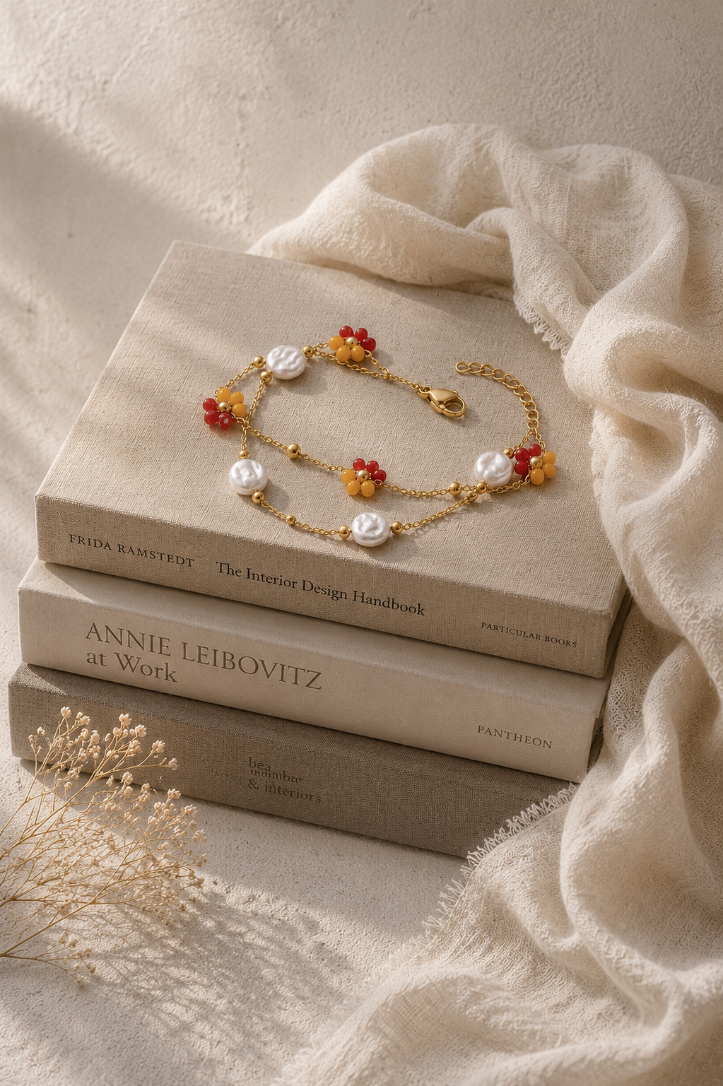 Flower Bead Bracelet