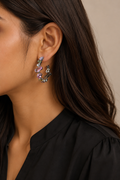 Gemstone Cuff Earrings