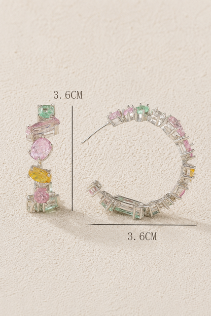 Gemstone Cuff Earrings