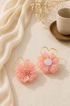 Floral Heart Earrings