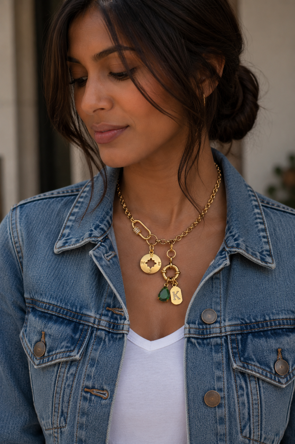 Initial Charms Necklace