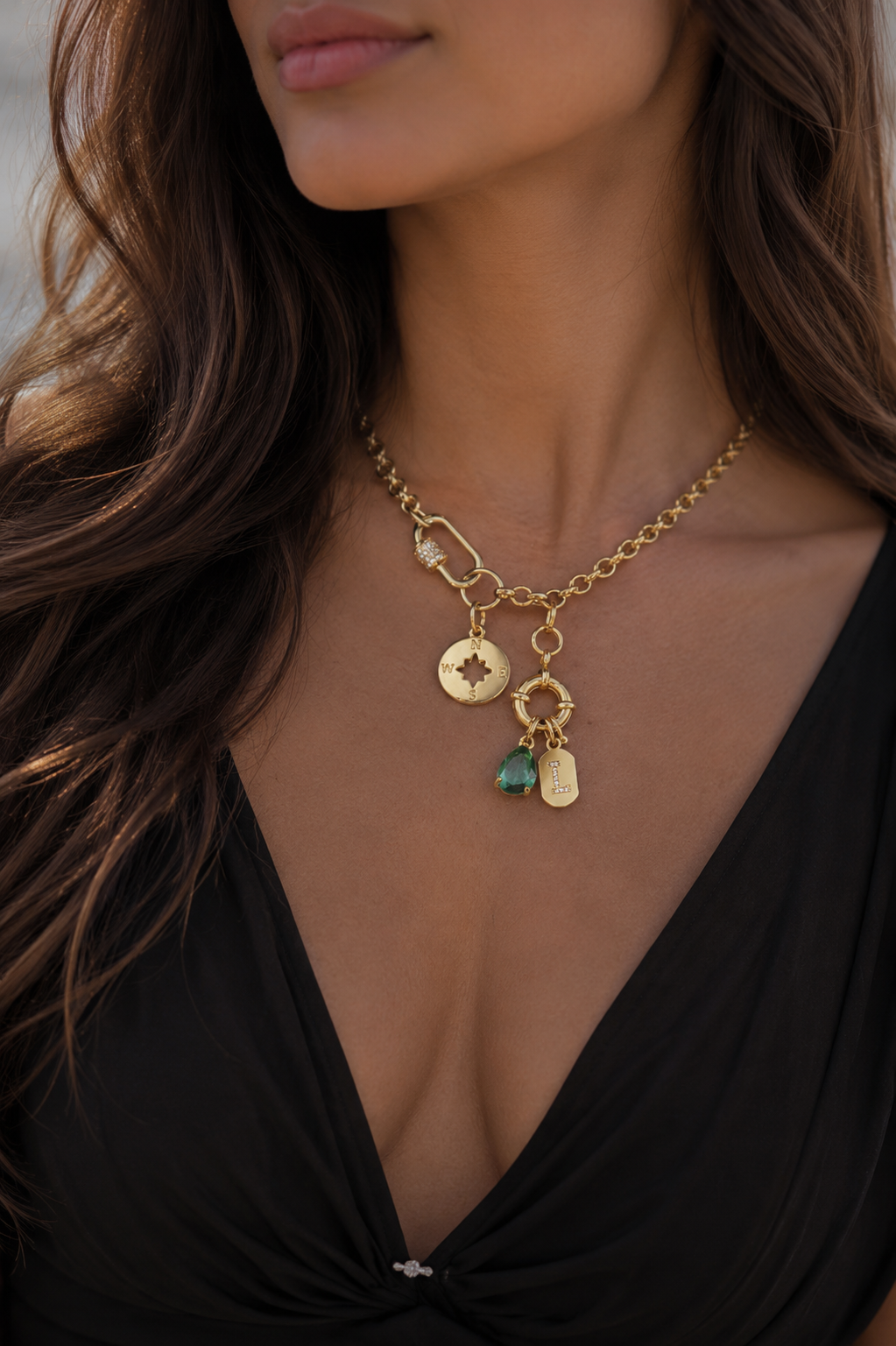 Initial Charms Necklace