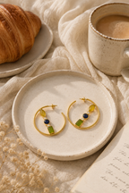 Kylie Gemstone Hoops