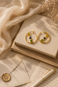 Kylie Gemstone Hoops