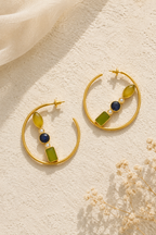 Kylie Gemstone Hoops