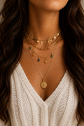 Layered Bohemian Charms Necklace