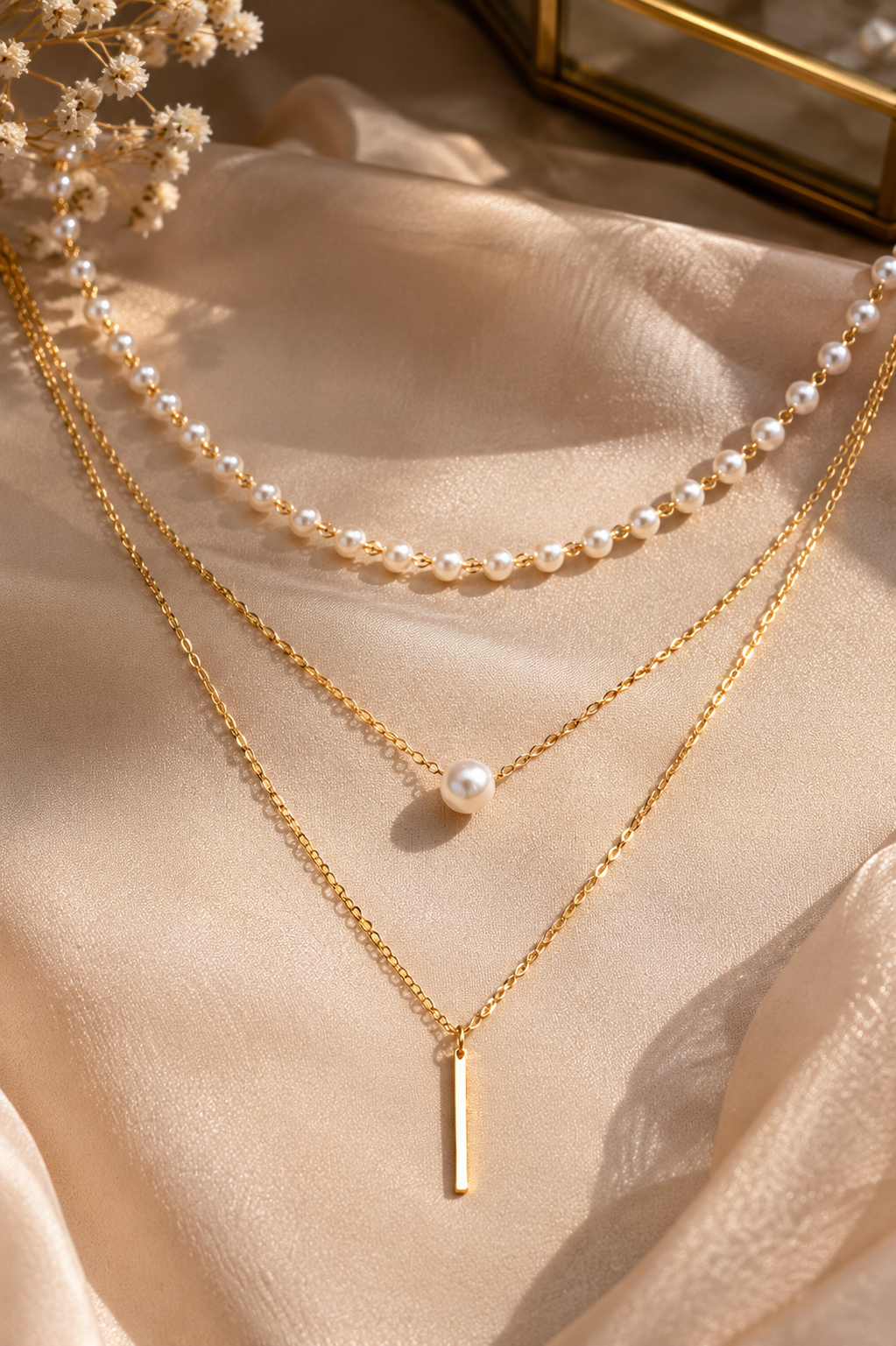 Layered Pearl Necklace