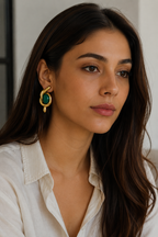 Lola Malachite Earrings