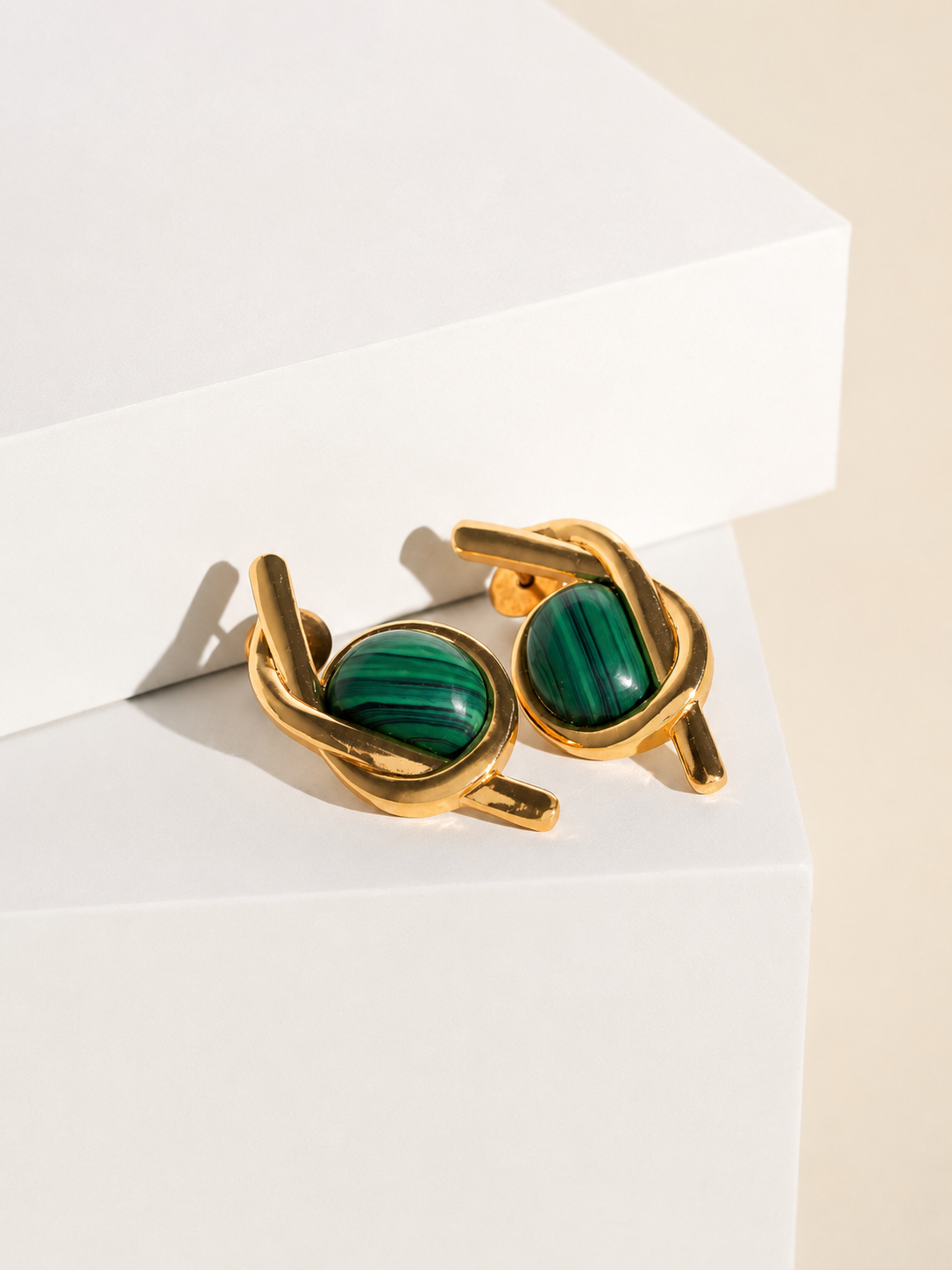 Lola Malachite Earrings