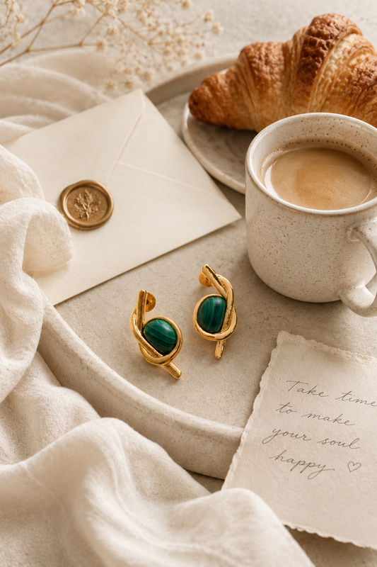 Lola Malachite Earrings