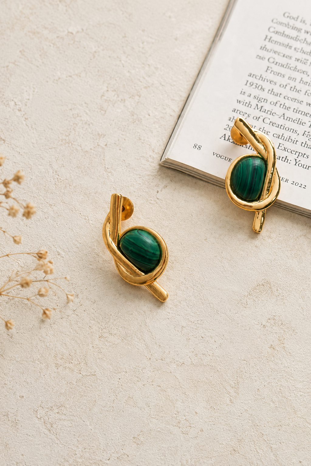 Lola Malachite Earrings