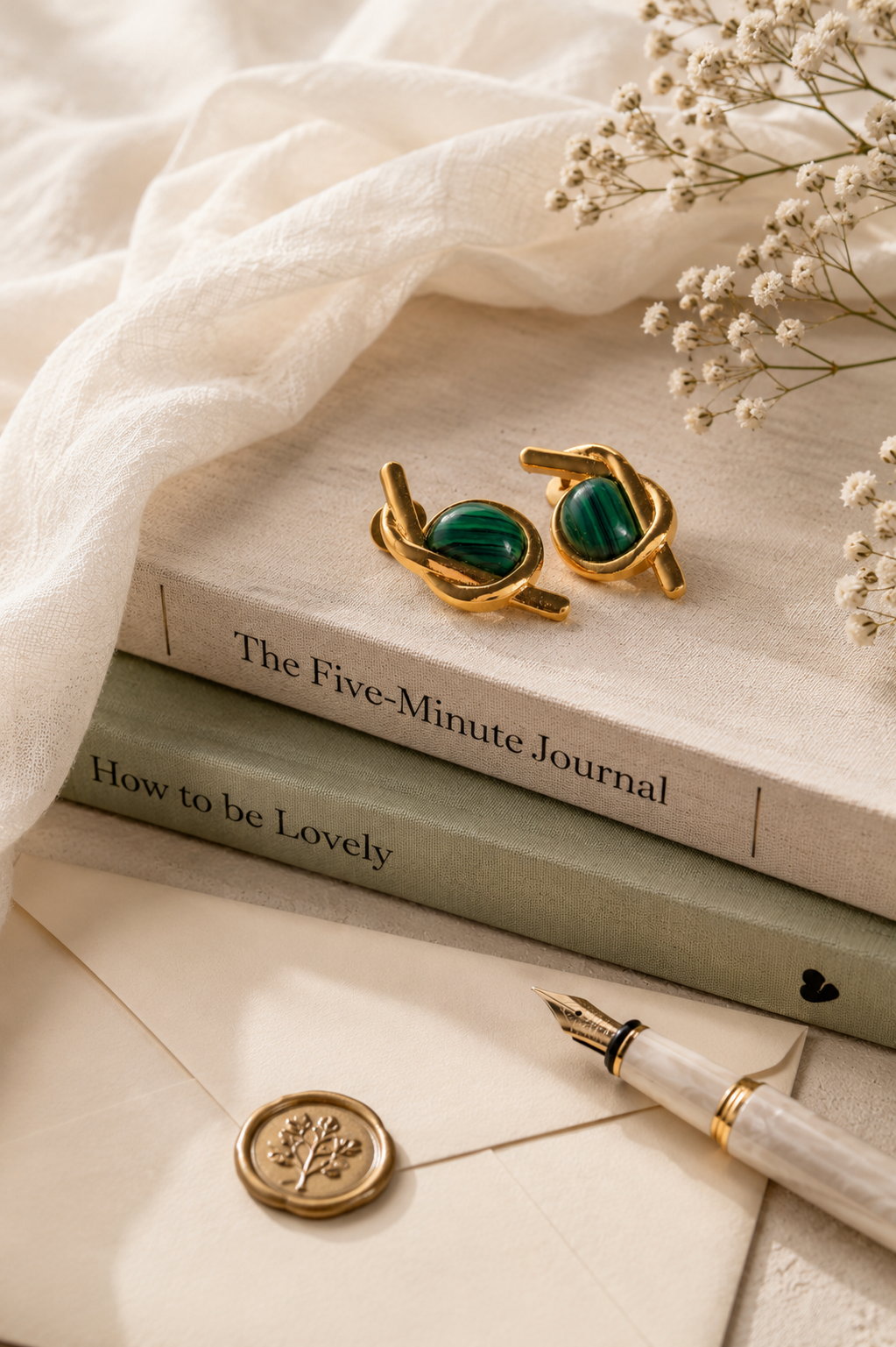 Lola Malachite Earrings