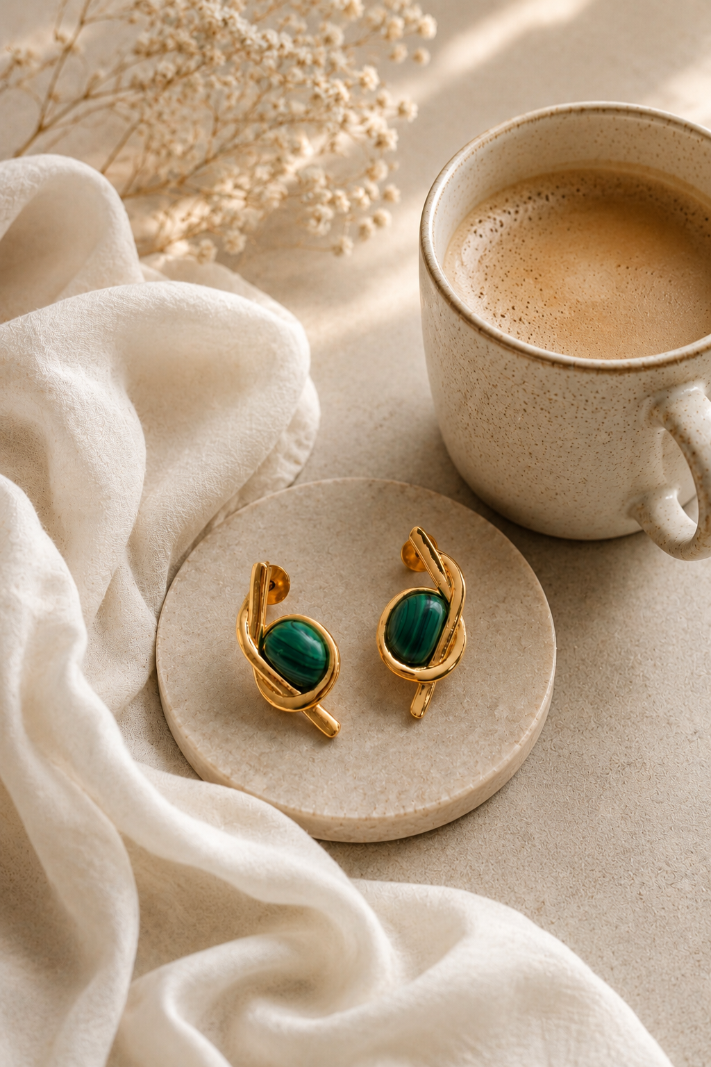 Lola Malachite Earrings