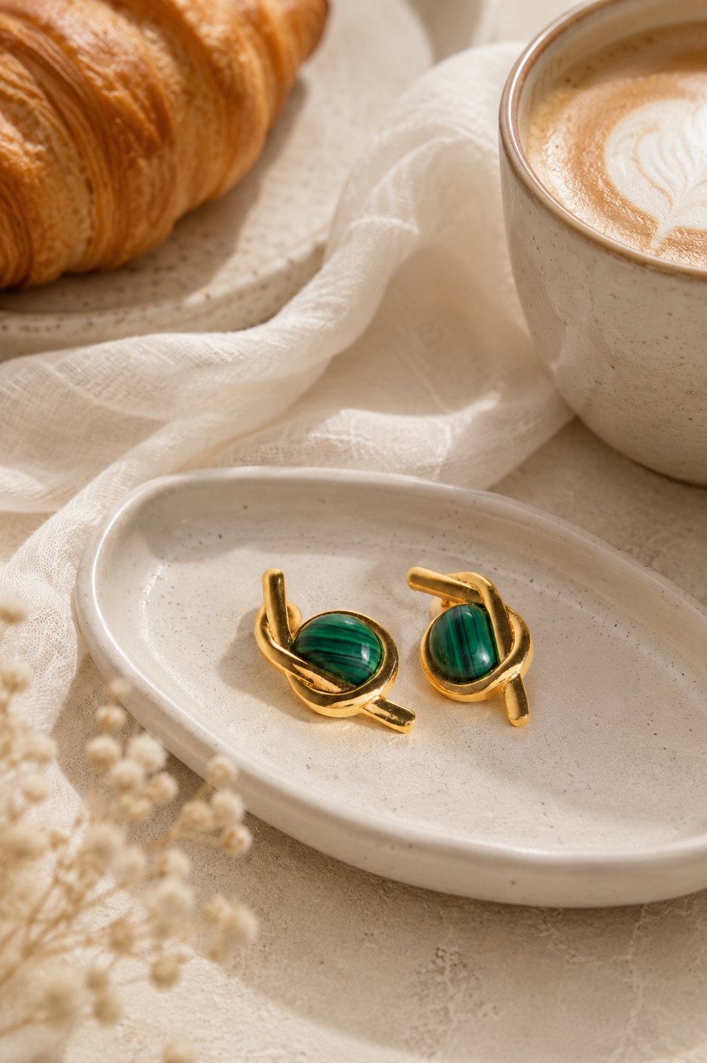 Lola Malachite Earrings
