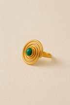 Metallic Stone Ring