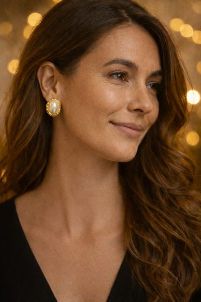 Monika Pearl Studs
