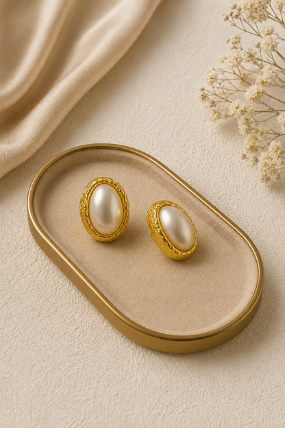 Monika Pearl Studs