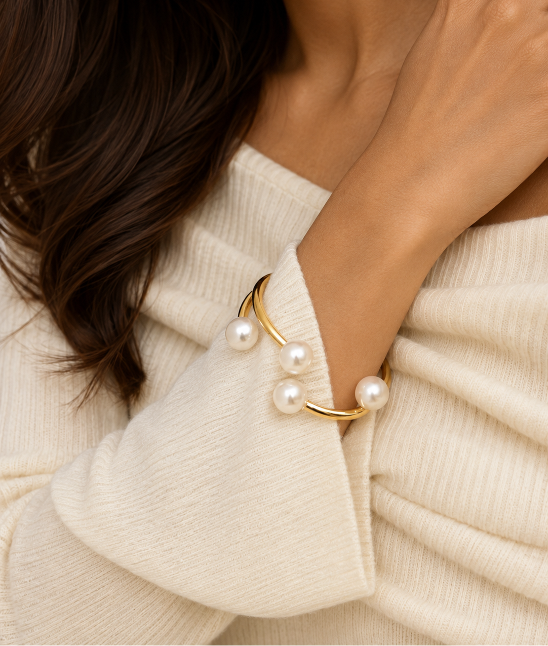 Elowen Pearl Bangle