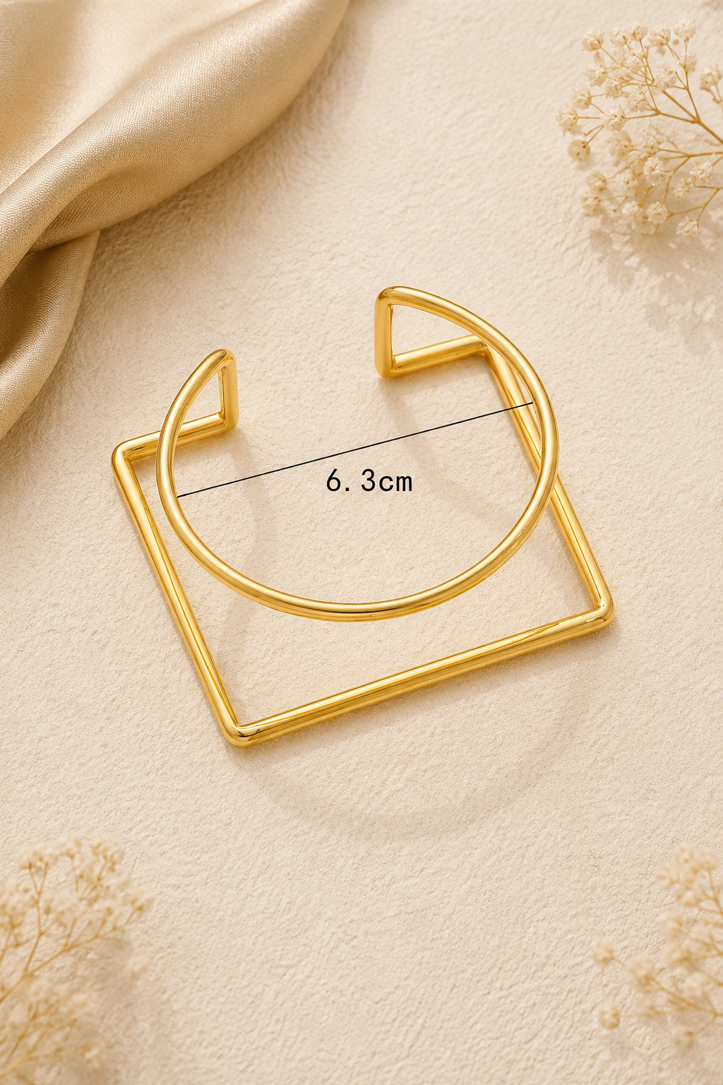 Square Cuff Bangle