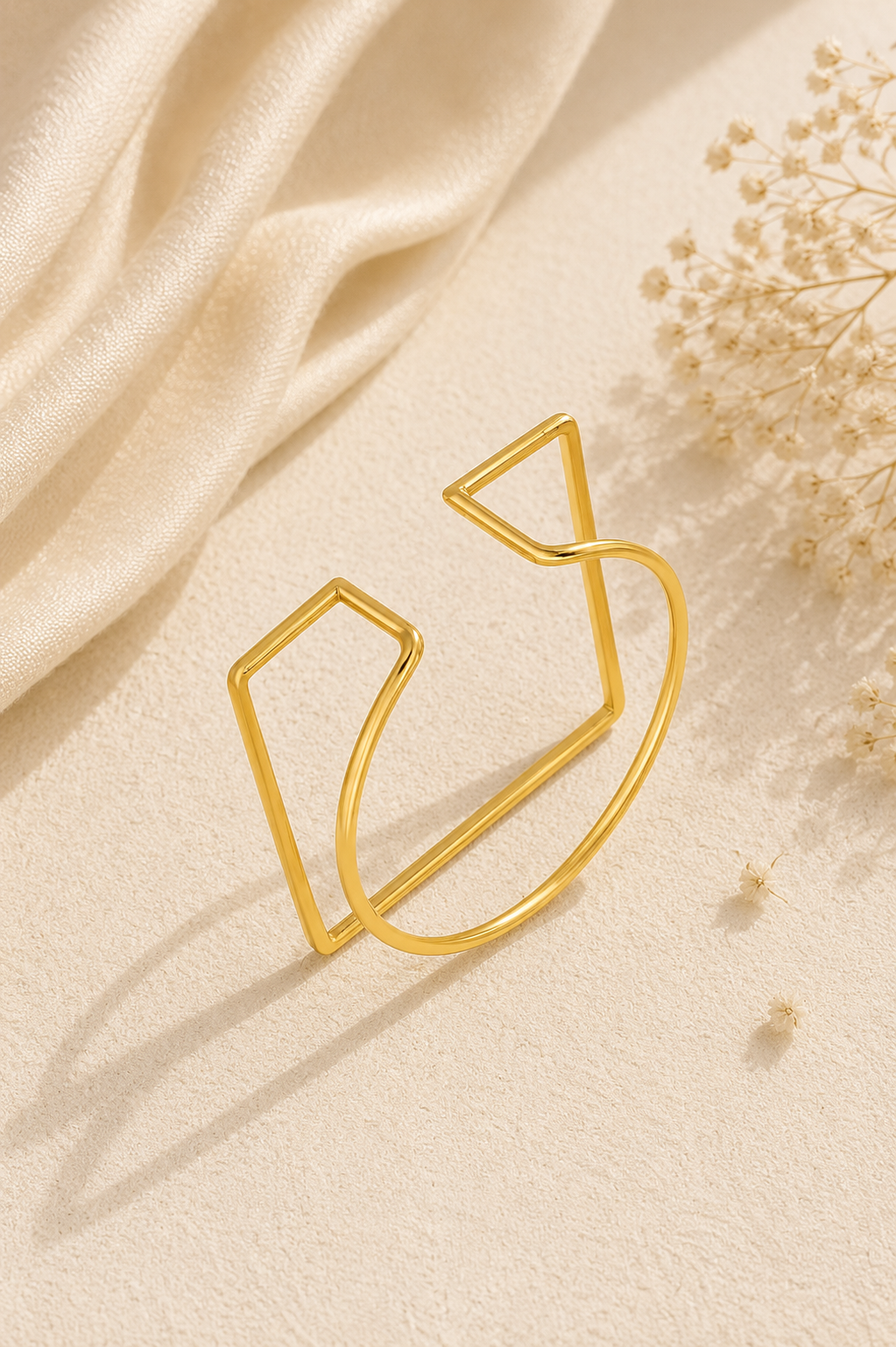 Square Cuff Bangle