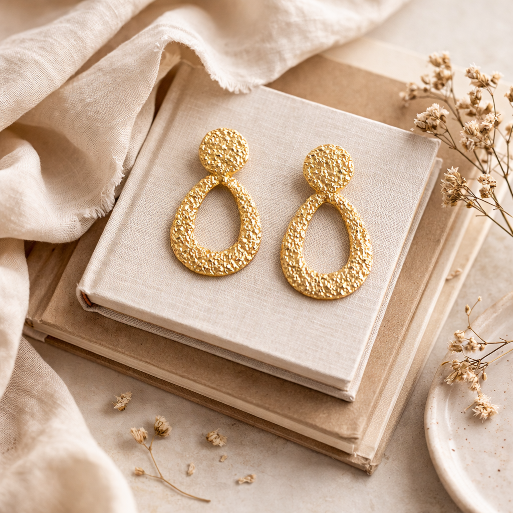 Teardrop Glam Earrings