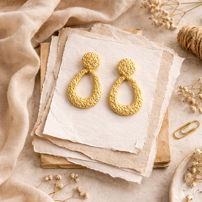 Teardrop Glam Earrings