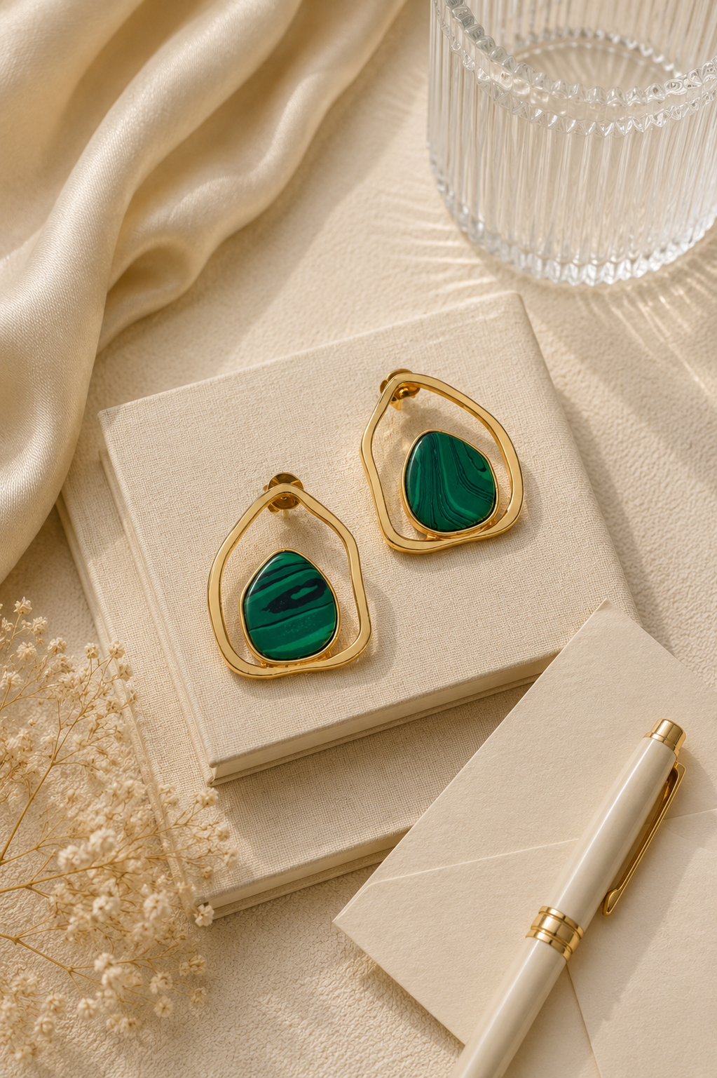 Zara Malachite Earrings