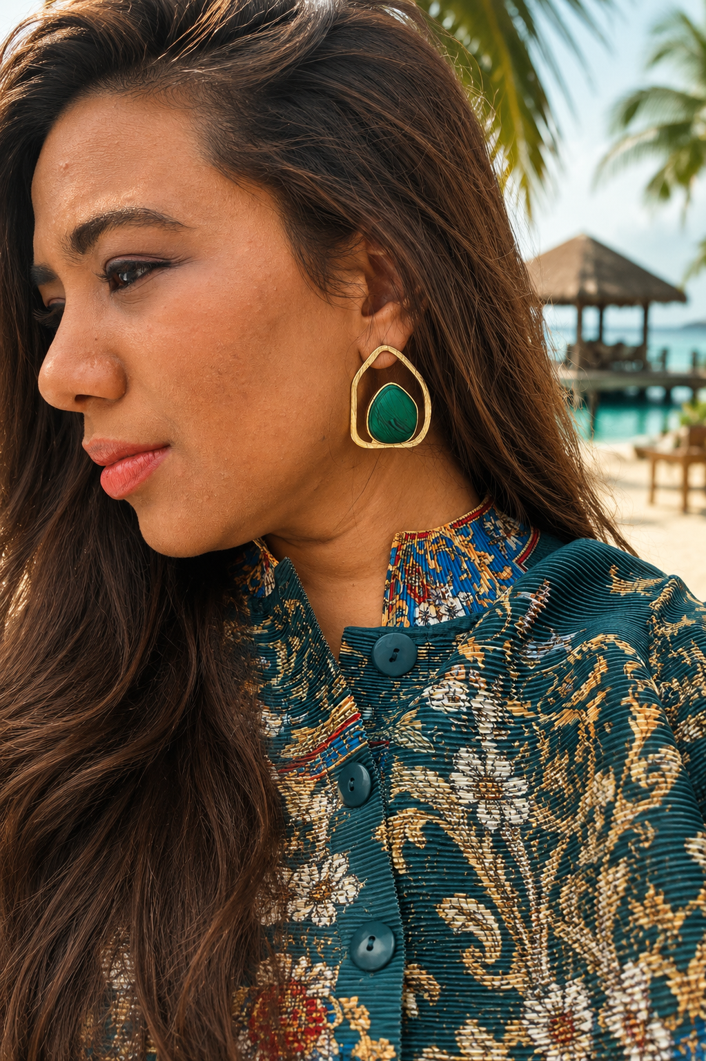 Zara Malachite Earrings